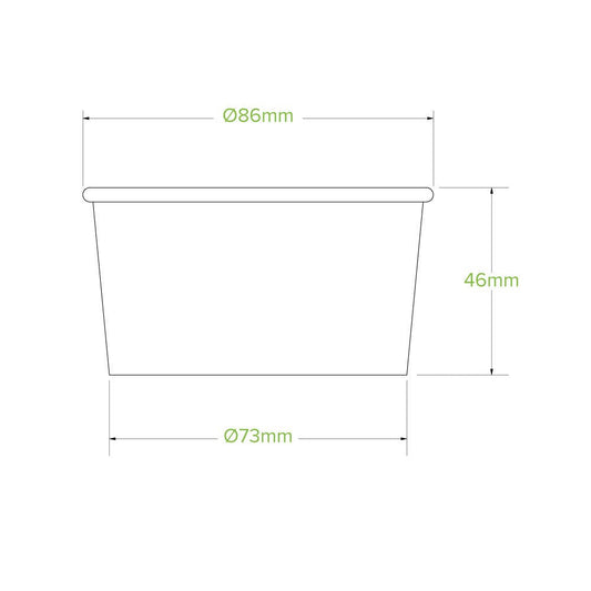 5oz/150mL Ice Cream BioCup - 1000pcs/Ctn - TEM IMPORTS™