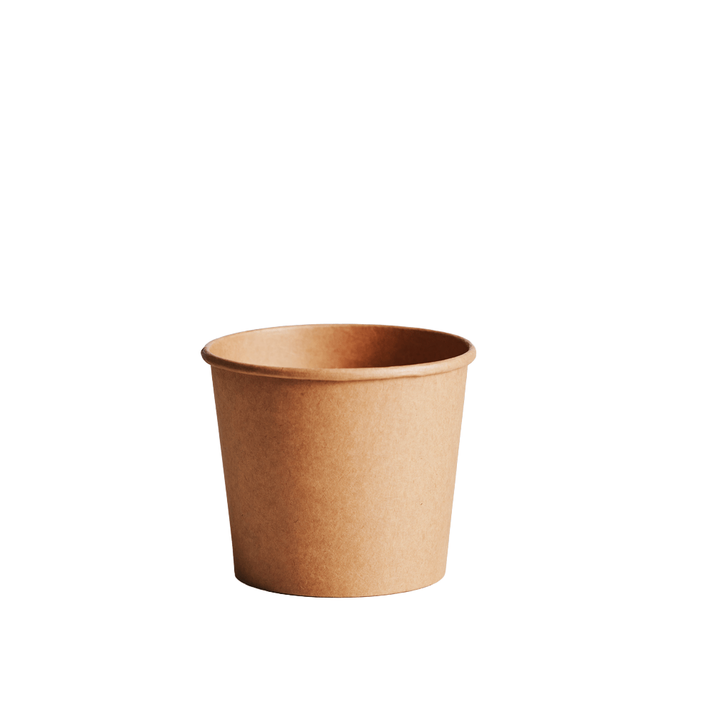 600mL (20oz) Kraft PP Paperway™ Round Container - TEM IMPORTS™