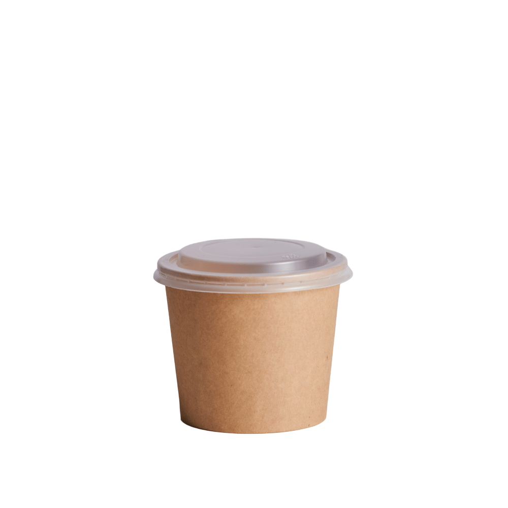 600mL (20oz) Kraft PP Paperway™ Round Container - TEM IMPORTS™