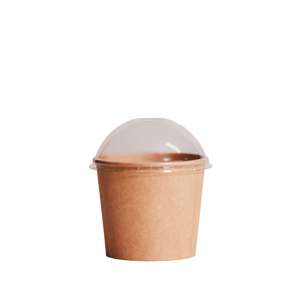 600mL (20oz) Kraft PP Paperway™ Round Container - TEM IMPORTS™