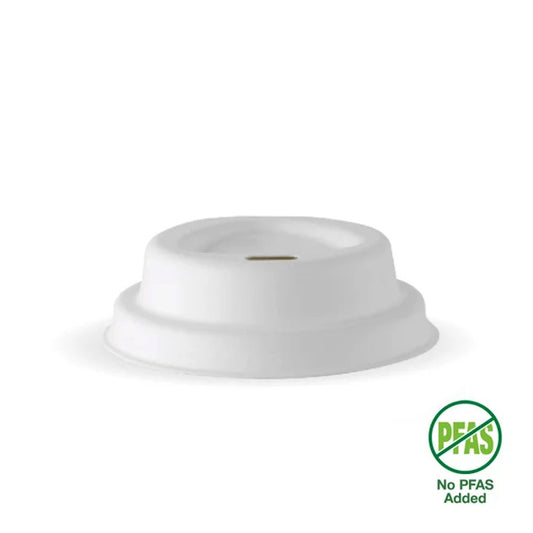 63mm / 4oz White Plant Fibre BioCup Lid - 2000pcs/Ctn - TEM IMPORTS™