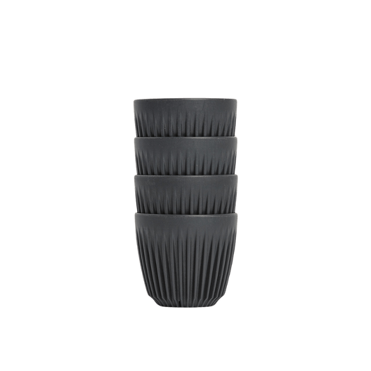 6oz Charcoal HuskeeCup 4 - Pack - TEM IMPORTS™