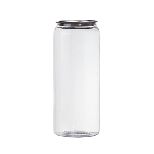 700mL Clear PET Can With Lid - 100/CTN - TEM IMPORTS™