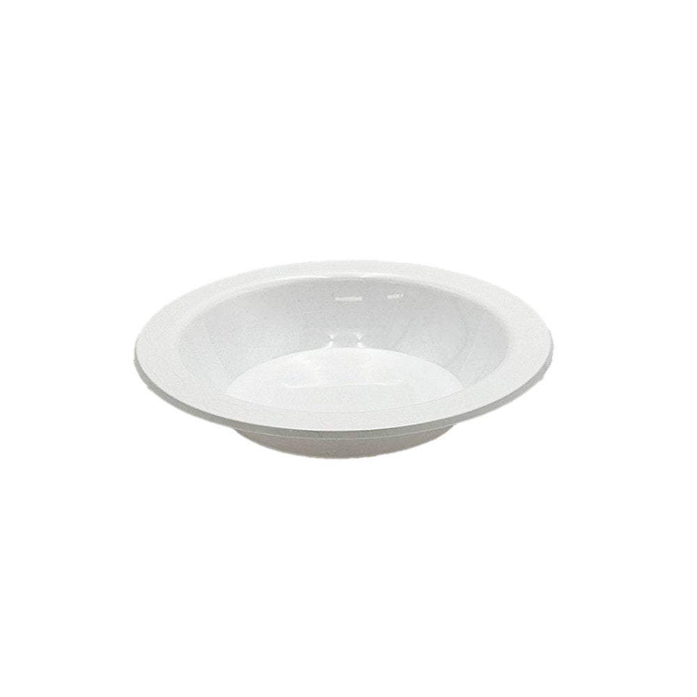 7"/180mm Premium White Reusable Plastic Round Bowl - 25/PK - TEM IMPORTS™