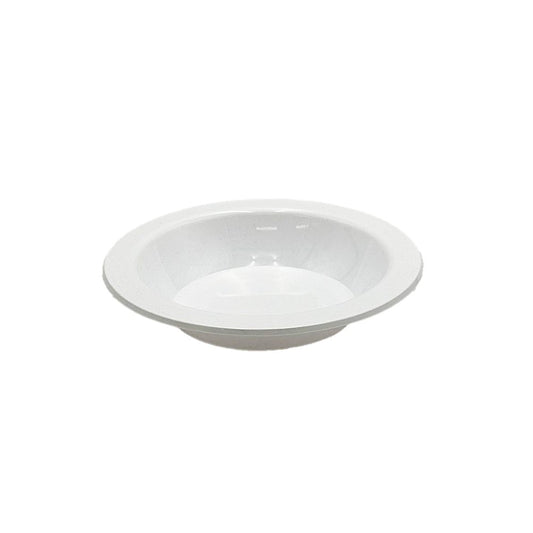 7"/180mm Premium White Reusable Plastic Round Bowl - 25/PK - TEM IMPORTS™