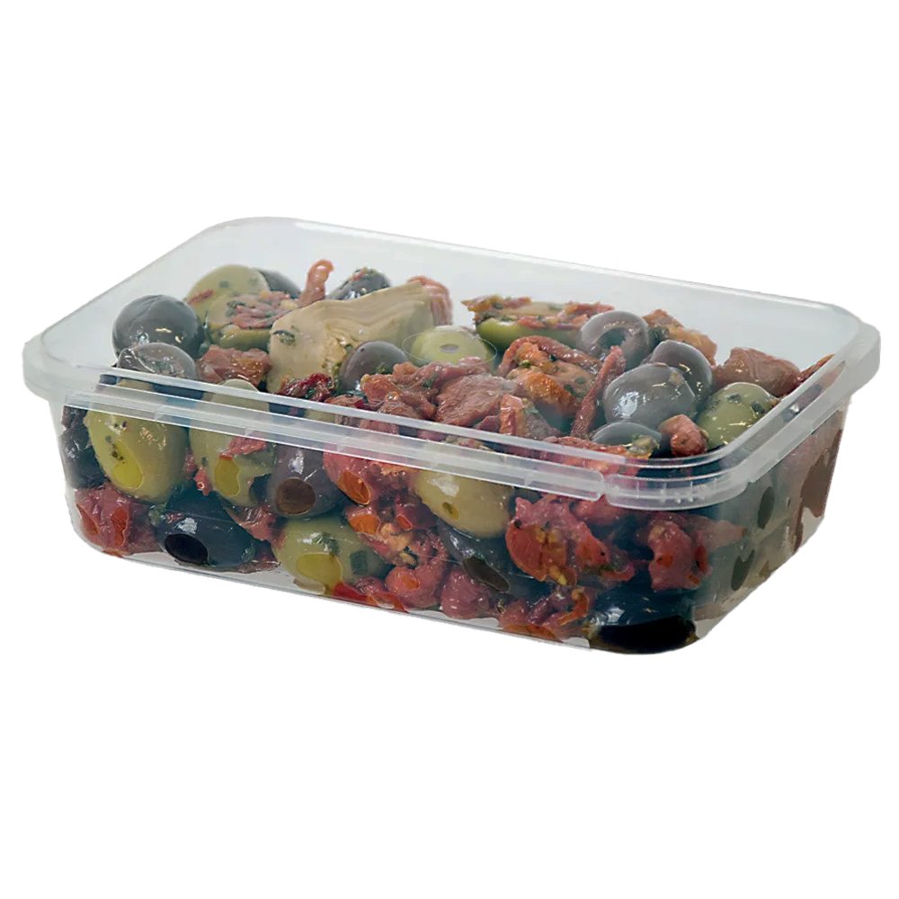 750mL Locksafe® Rectangular Tamper Evident Container Base - TEM IMPORTS™