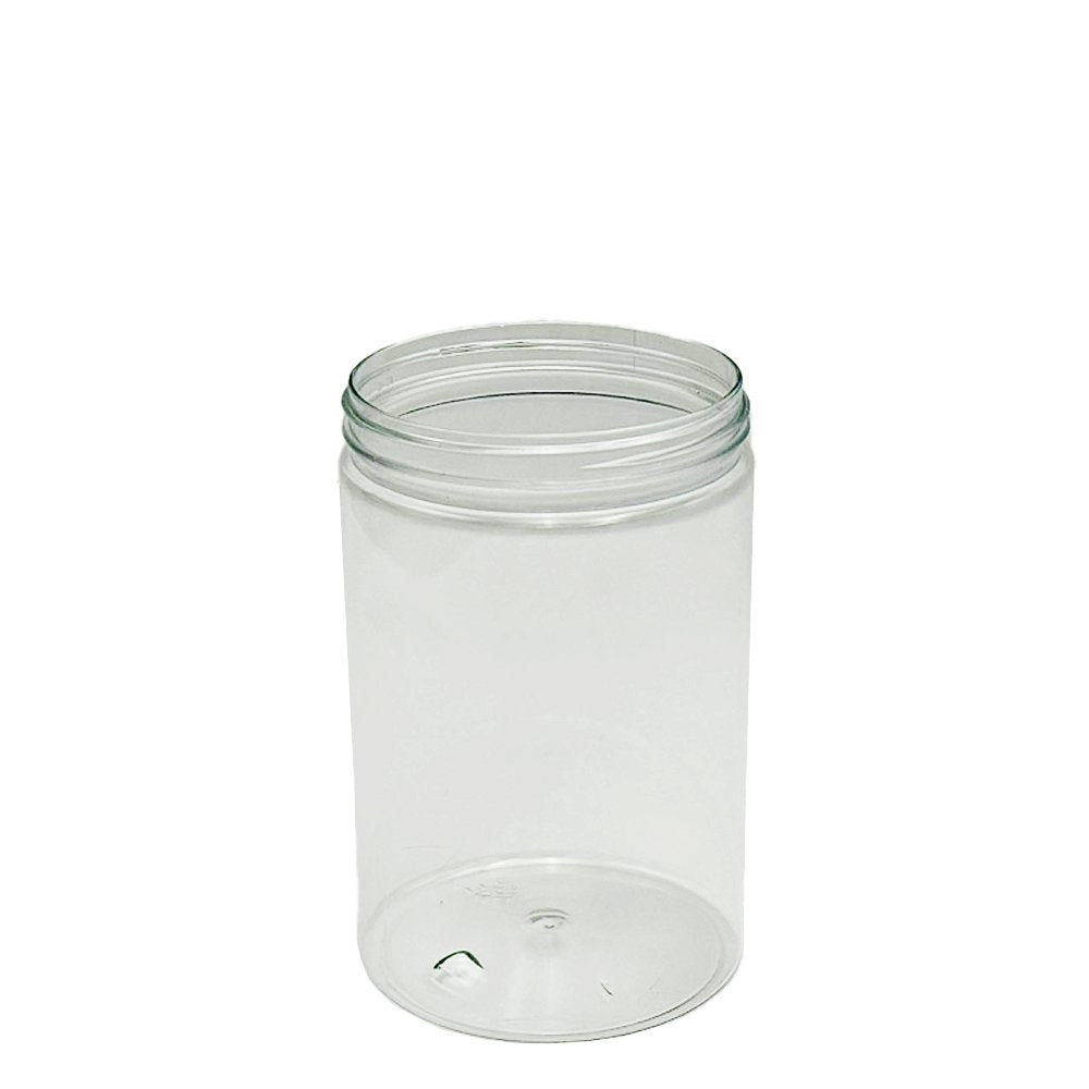 750mL/89mm Neck Straight Sided Plastic Jar With Metal Lid - TEM IMPORTS™
