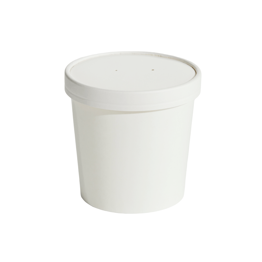 780mL (26oz) White Food Container & Lid Combo - TEM IMPORTS™