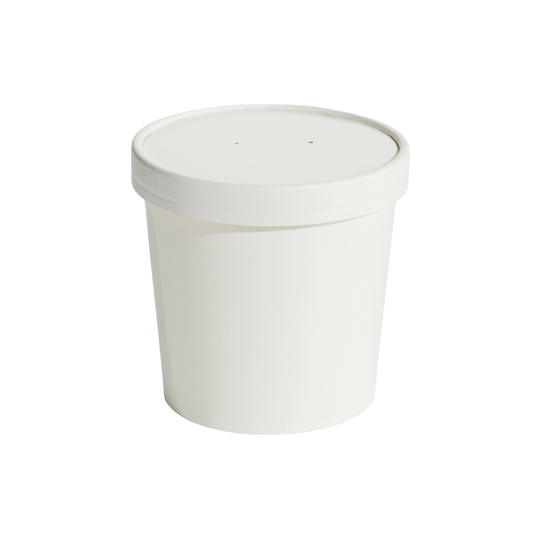780mL (26oz) White Food Container & Lid Combo - TEM IMPORTS™