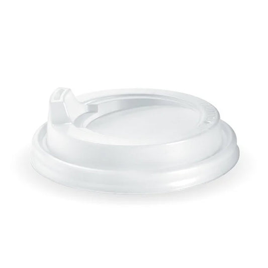 80mm Small White PS Sipper BioCup Lid - 1000pcs/Ctn - TEM IMPORTS™