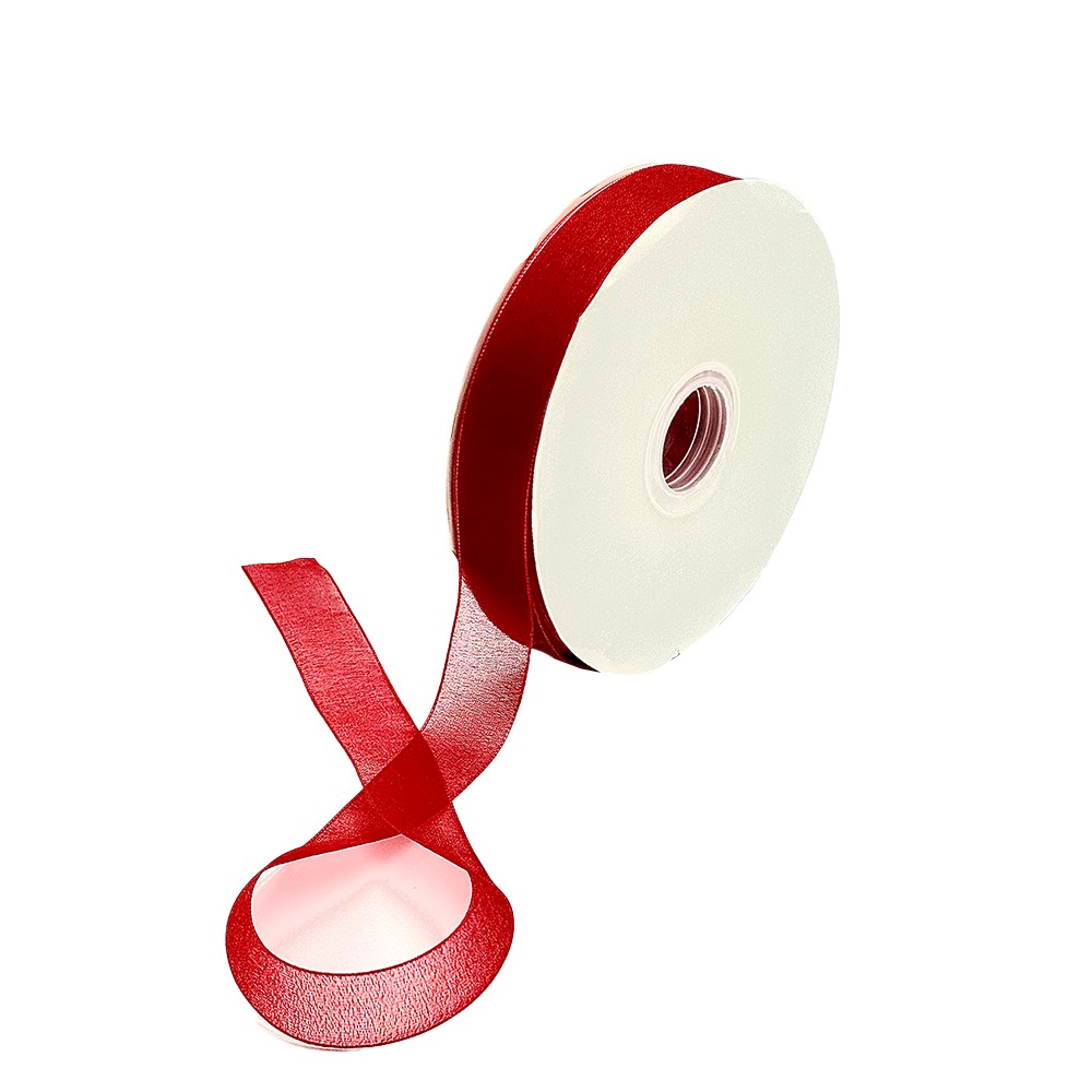 25mm Organza Dark Red - Woven Edge - TEM IMPORTS™