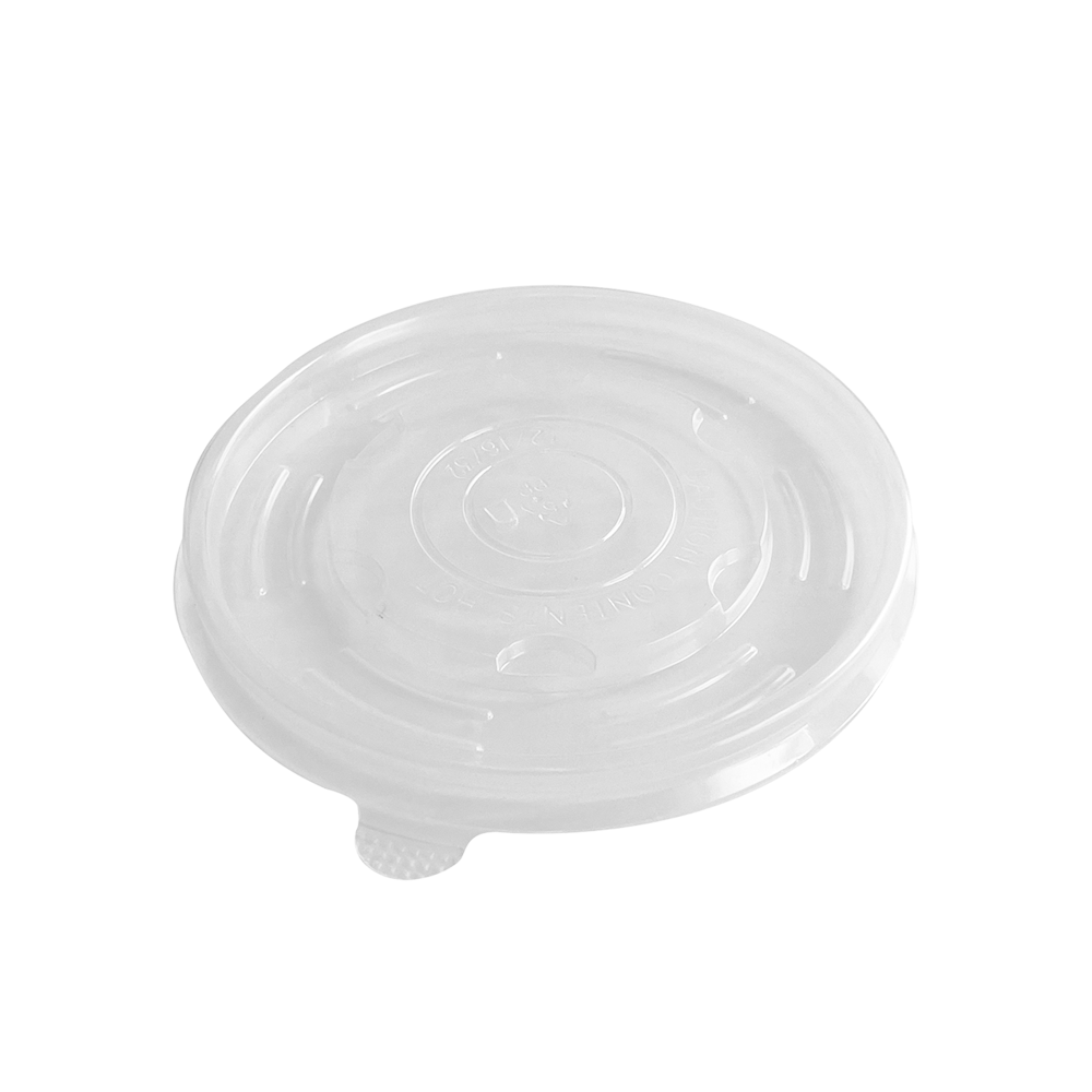 90mm PP Flat Lid For 8oz PLA Soup Bowl