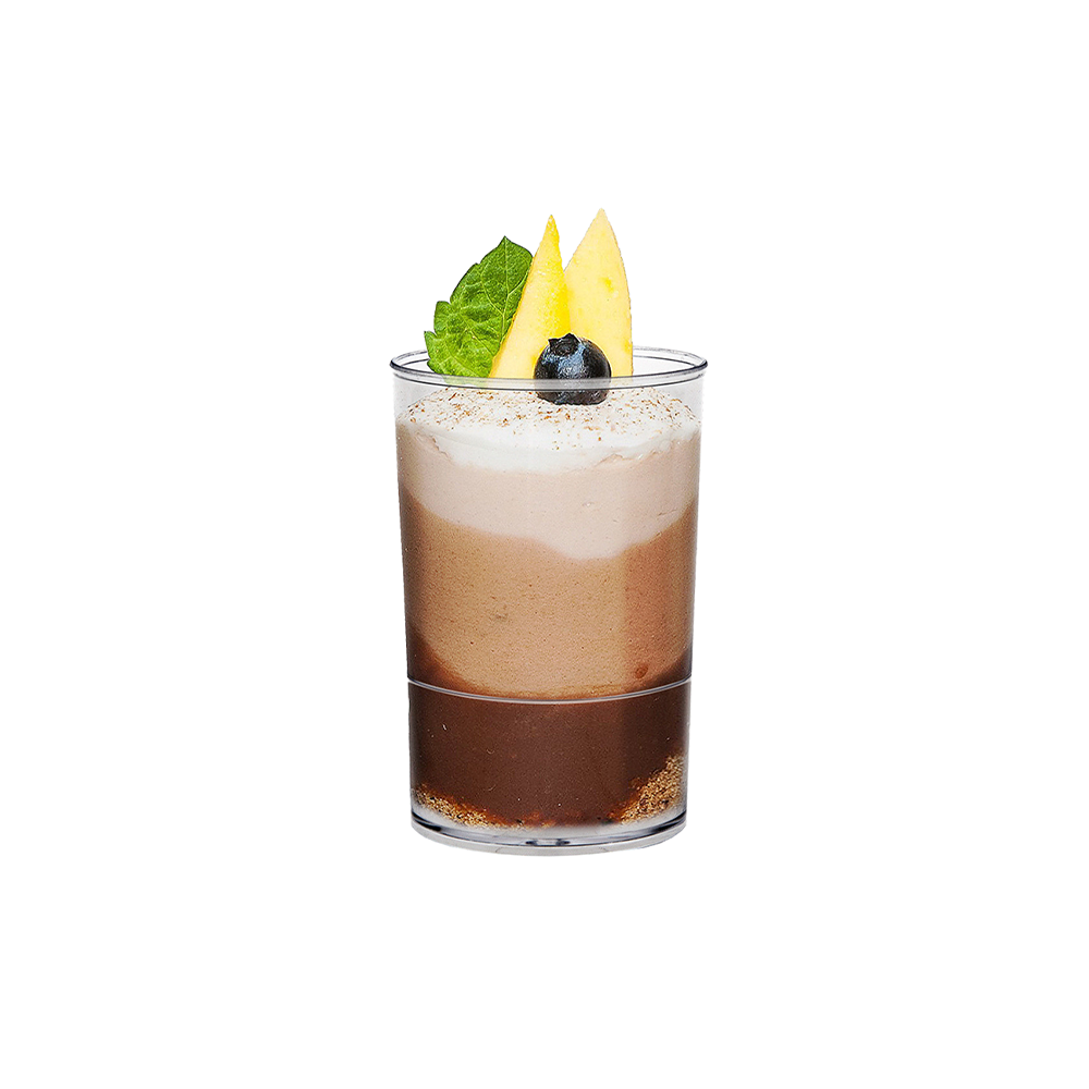 150mL Clear Mini Round Cylinder Dessert Cup Base - TEM IMPORTS™