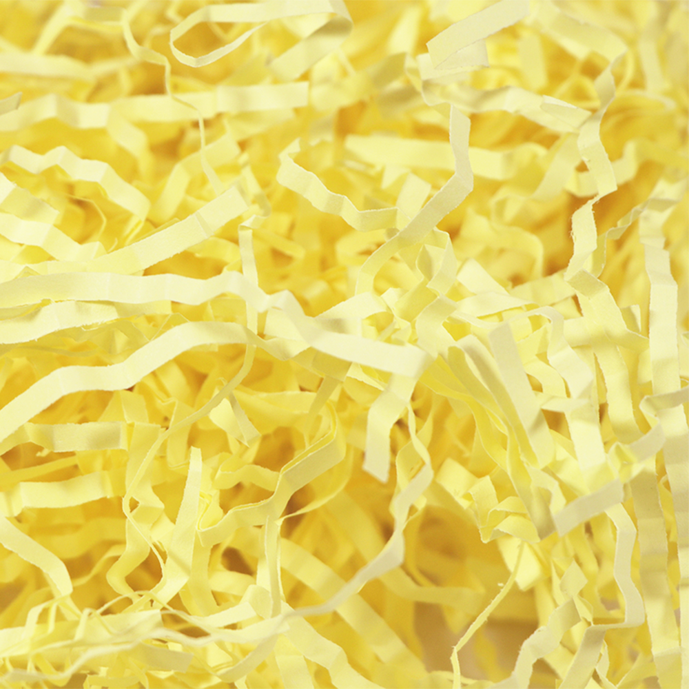 Yellow Crinkle Paper Shreds Fillers - 1Kg