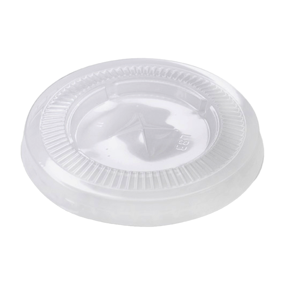 Small (D/83mm) PP Flat Lid X Slot Hole Suit 200-285mL PP Cups