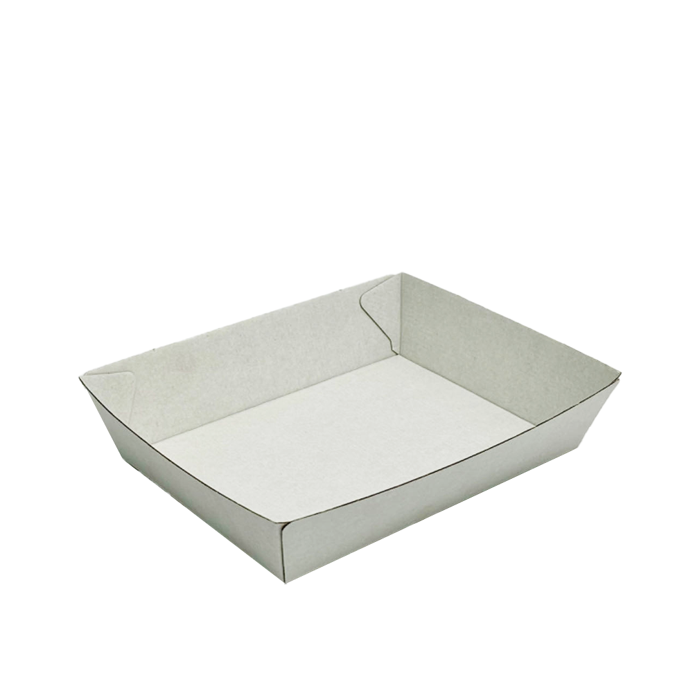 Corrugated Medium Plain White Plain Food Tray