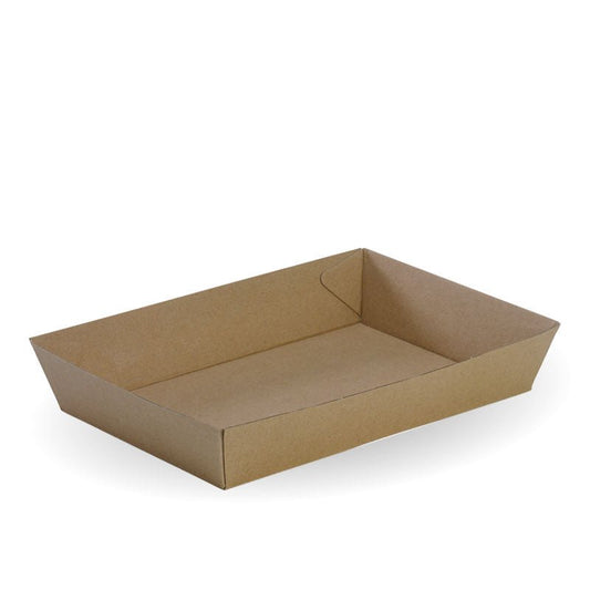 BioBoard Kraft Tray #4 - 250pcs/Ctn - TEM IMPORTS™