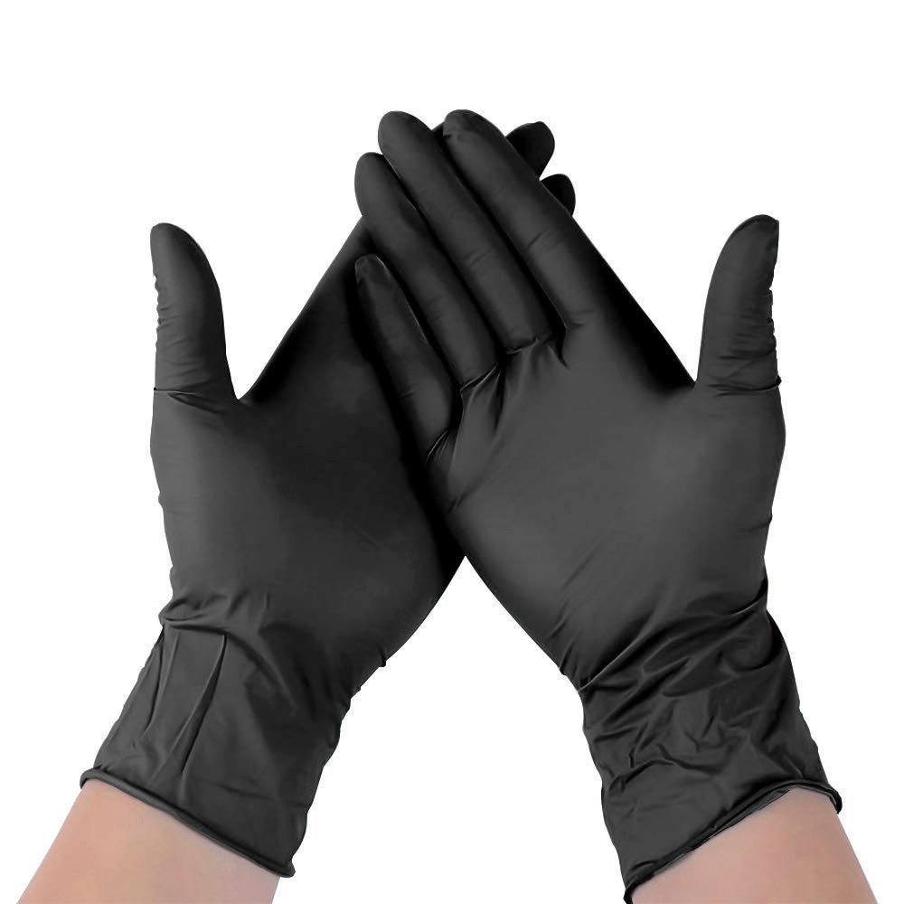 Black Nitrile Gloves Powder Free - Extra Large - TEM IMPORTS™