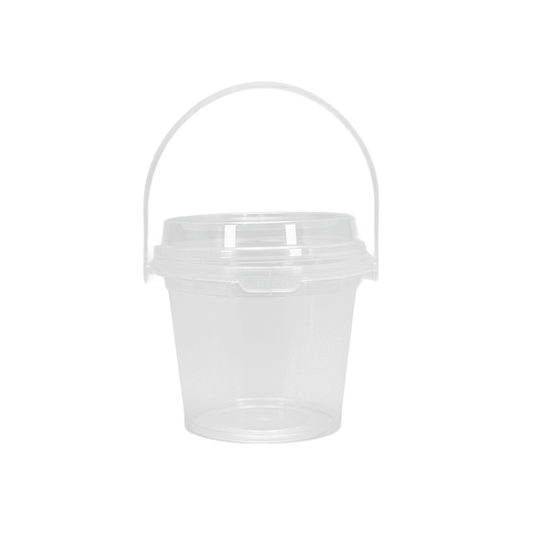 Clear Lid Suit 500mL Round Tamper Proof Bucket Cups - TEM IMPORTS™
