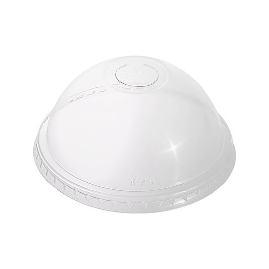 Clear PET (D/90mm) Dome Lids Die - Cut Hole - TEM IMPORTS™