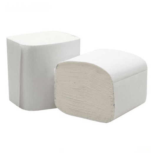 Commercial 2-Ply Interleaved Toilet Tissue – 9,000 Sheets (36Packs/Carton) - TEM IMPORTS™