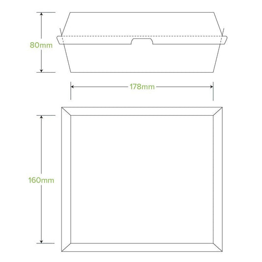 Dinner BioBoard White Box - 150pcs/Ctn - TEM IMPORTS™