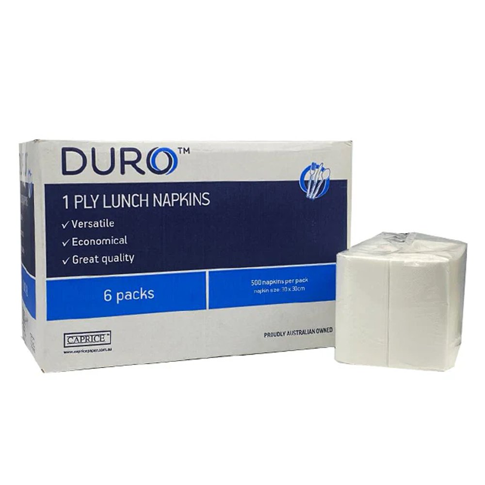 Duro Lunch Napkin 1 Ply 300mm x 300mm - 3000/CTN - TEM IMPORTS™