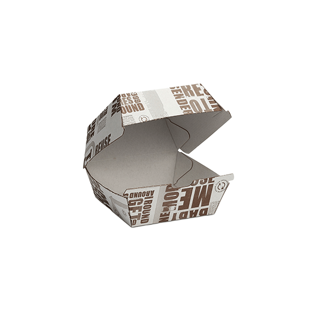 Enviro Range Newspaper Print Design Burger Clamshell - 250/CTN - TEM IMPORTS™
