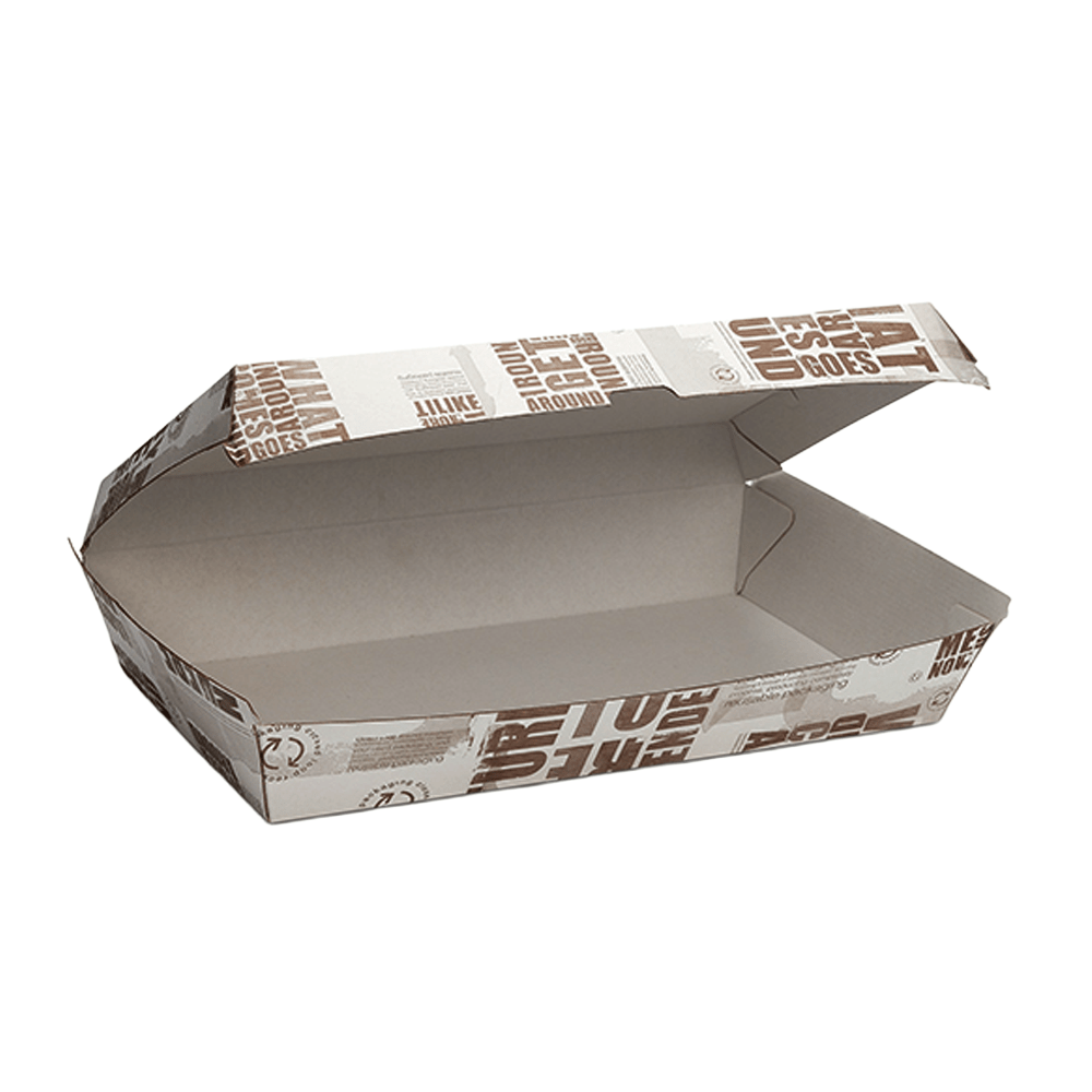 Enviro Range Newspaper Print Design Family Dinner Box - 100/CTN - TEM IMPORTS™