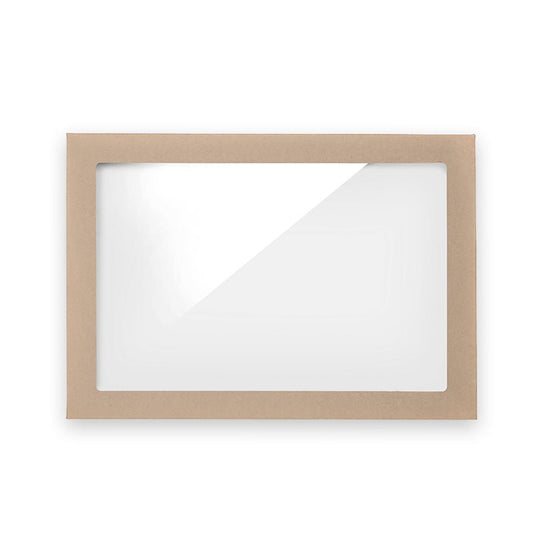 Extra Large BioBoard Catering Tray Window Lid - 50pcs/Ctn - TEM IMPORTS™