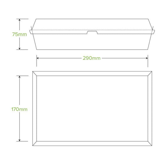Family BioBoard Kraft Box - 100pcs/Ctn - TEM IMPORTS™