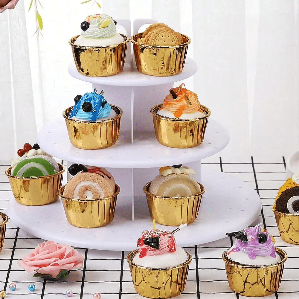 Gold And Gold Foil Baking Paper Cup - TEM IMPORTS™