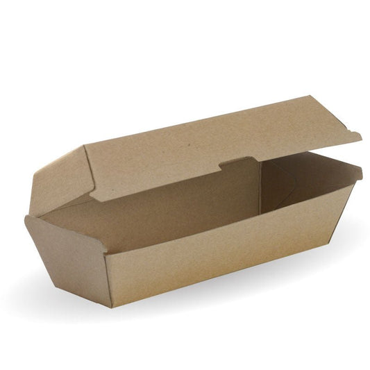 Hot Dog BioBoard Kraft Box - 400pcs/Ctn - TEM IMPORTS™