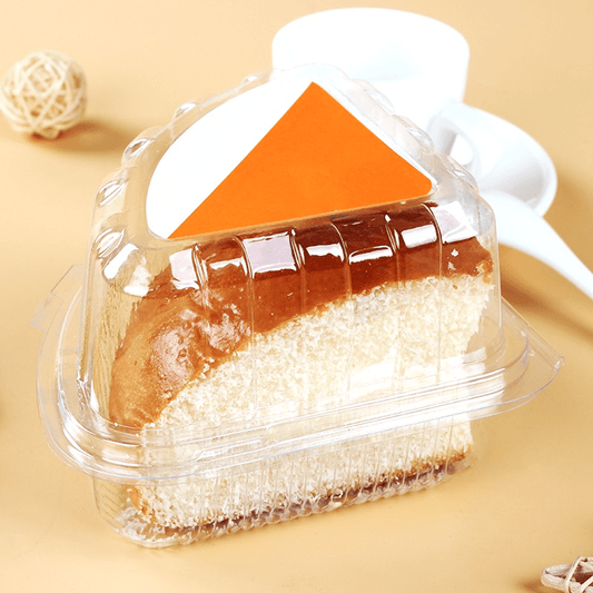 Individual Clear Quarter Slice Cake Hinged Lid - TEM IMPORTS™