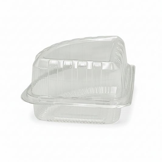 Individual Clear Quarter Slice Cake Hinged Lid - TEM IMPORTS™