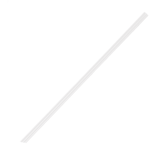 White Individually Wrapped PLA Three-Hole Sip Straws (Sharp End)