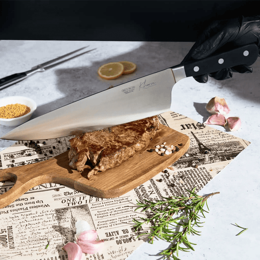 KH Kharve® Master - Cut 25cm Cooks Knife Wide Blade - TEM IMPORTS™