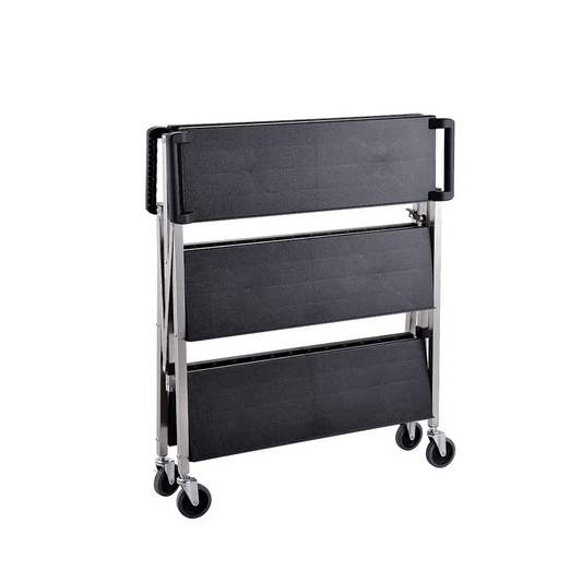 Large Foldable Utility Service Trolley Black - TEM IMPORTS™
