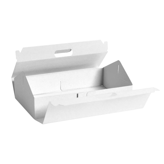 Large Premium Enviro Plain White Carry Tray Box - TEM IMPORTS™