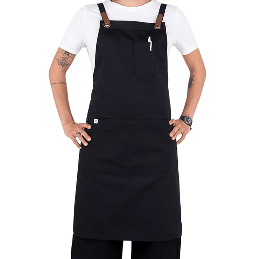 Luca Bib Apron - Black - TEM IMPORTS™