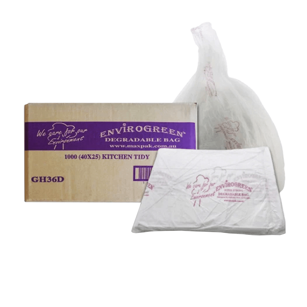 MaxValu Degradable 36L All Purpose Bin Liners Clear - 1000/CTN - TEM IMPORTS™