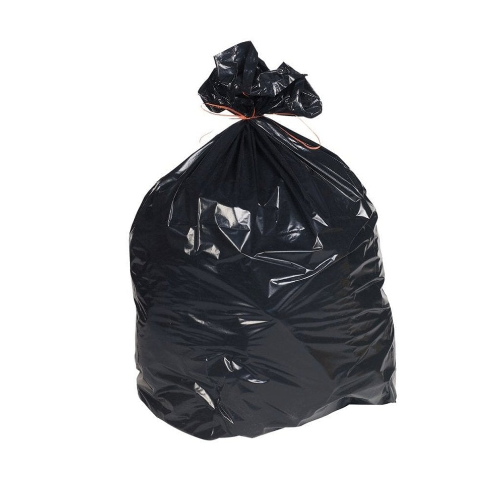 Medium 27Ltr Kitchen Office Tidy Bin Liners - Black - TEM IMPORTS™
