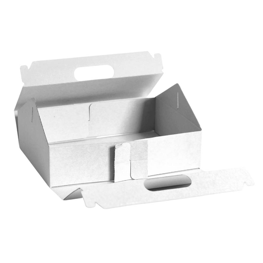 Medium Premium Enviro Plain White Carry Tray Box - TEM IMPORTS™