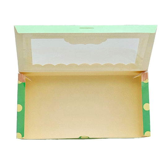 Medium Rectangular Printed Paper Box Window - Happy Day Theme - TEM IMPORTS™