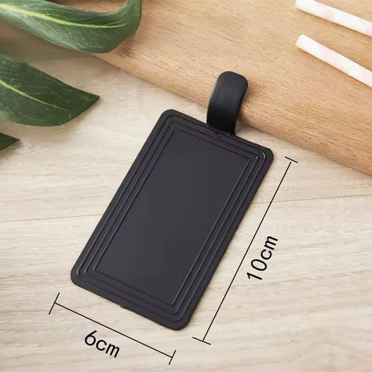 Mini Reusable Black Acrylic Rectangular Cake Board - TEM IMPORTS™