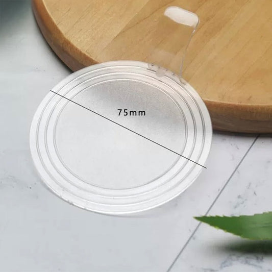 Mini Reusable Matt Clear Acrylic Round Cake Board - TEM IMPORTS™