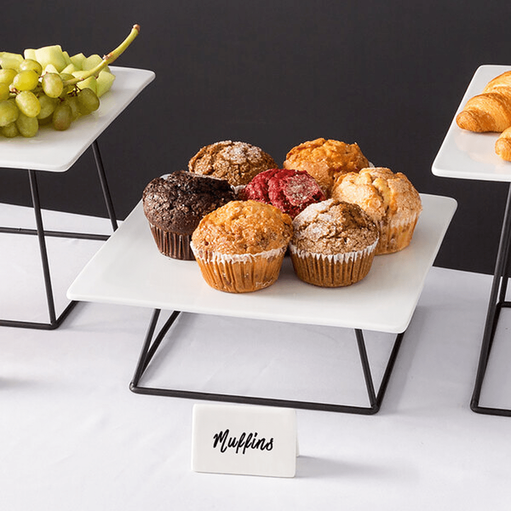 Platter Stand Square Black - TEM IMPORTS™