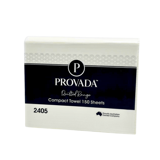 Quilted 2-Ply Compact Hand Towel 19cmx25cm - 2400/CTN - TEM IMPORTS™