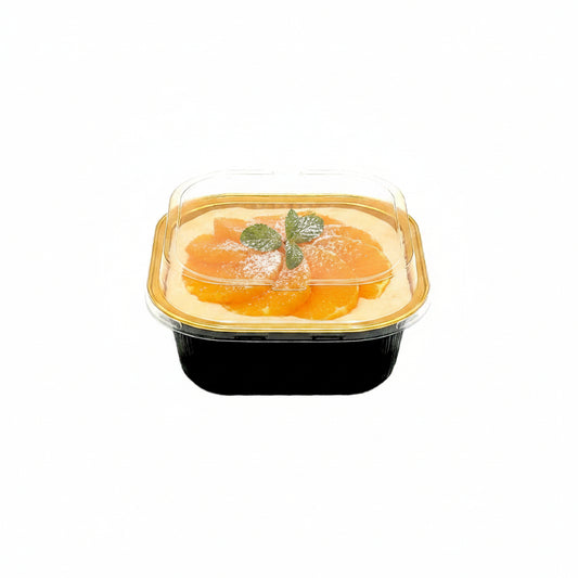 Square Clear PET Lid To Suit 300mL Foil Cake Tin Base - TEM IMPORTS™