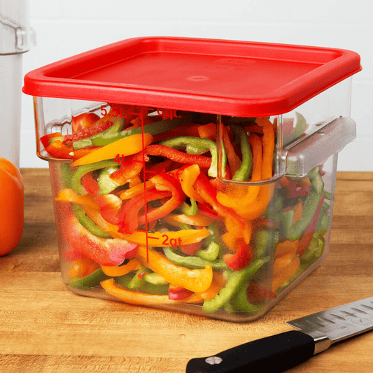 Square Polycarbonate Storage Food Containers 5.7lt/6qt - TEM IMPORTS™